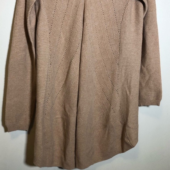 Raffi women’s open Cardigan cashmere small tan - Picture 6 of 8